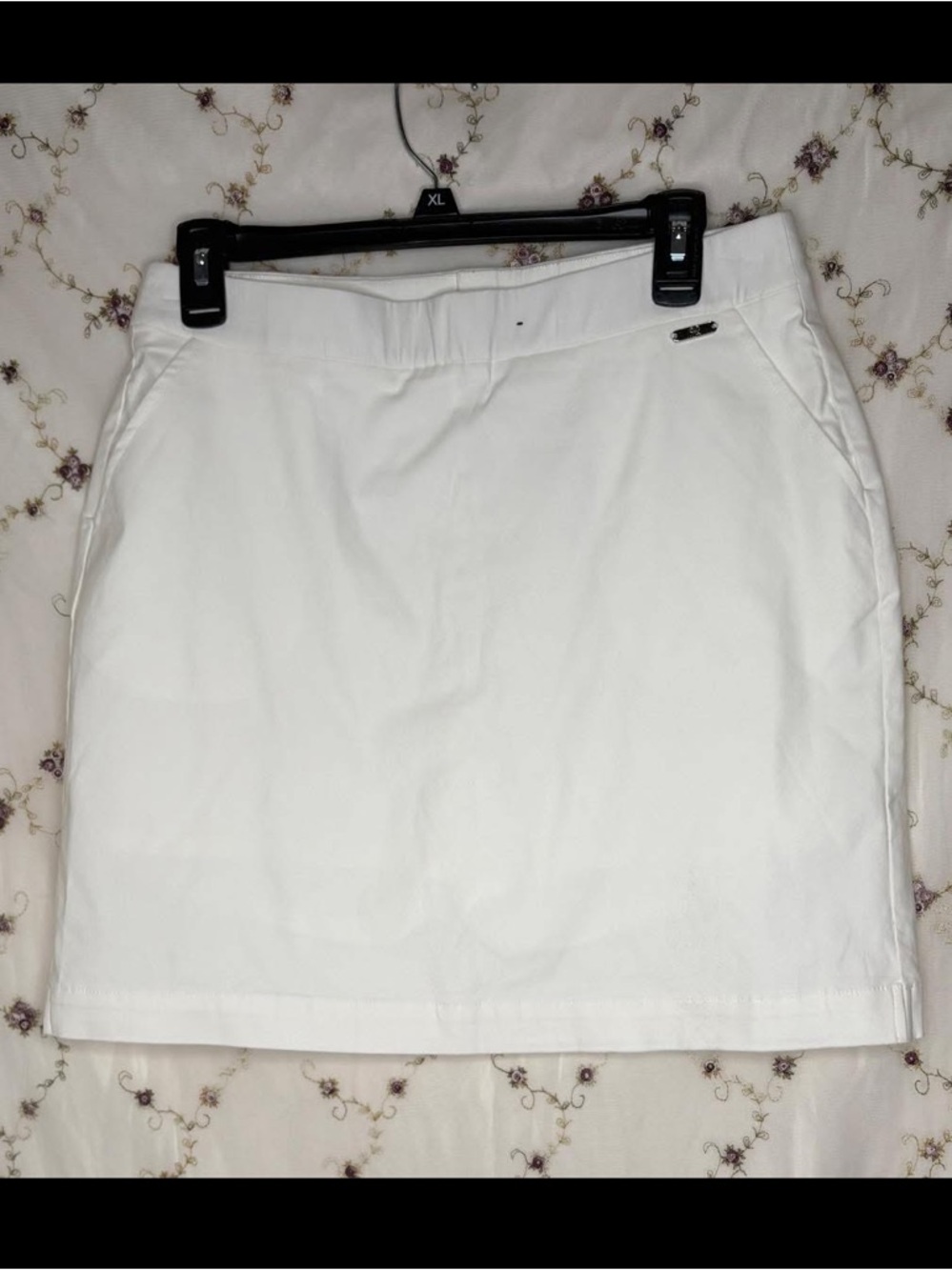 Rafaella White Straight Skort
